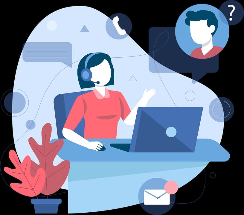 Professional call center representative